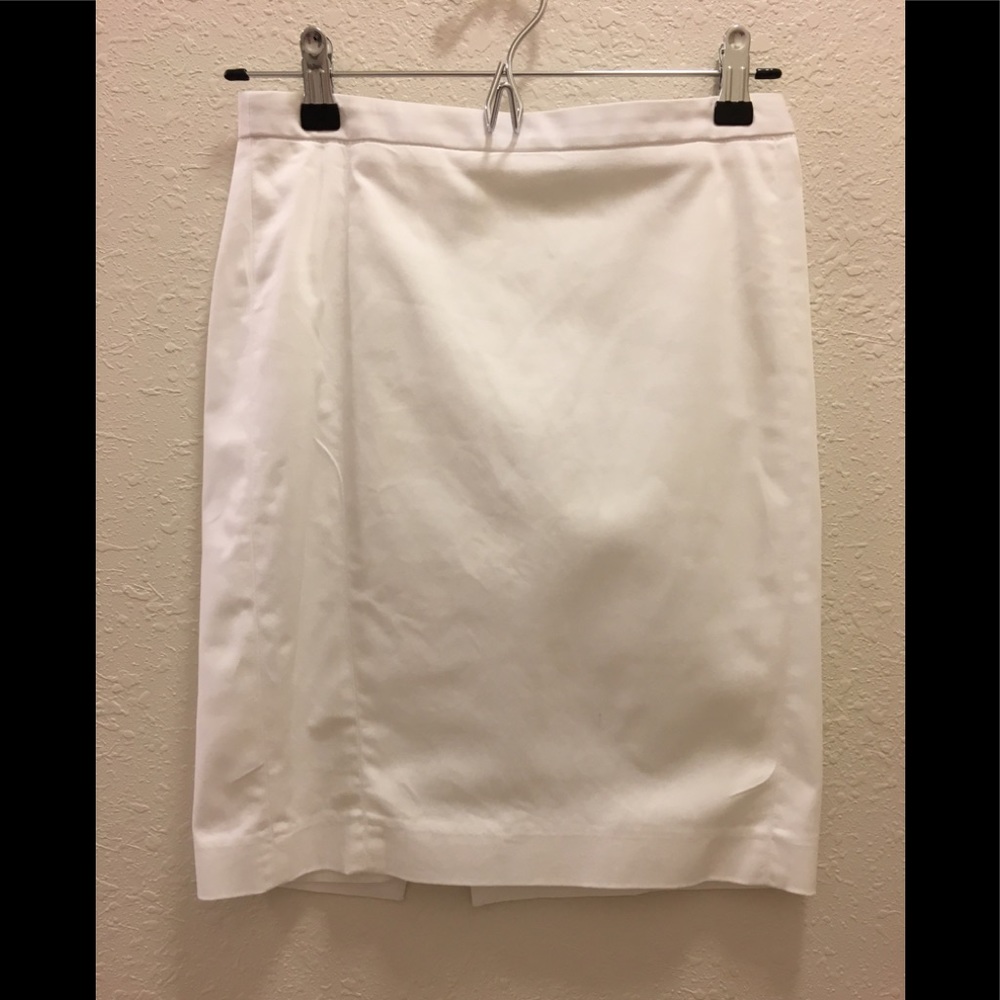 Express Cotton Sateen White Pencil Skirt size 00